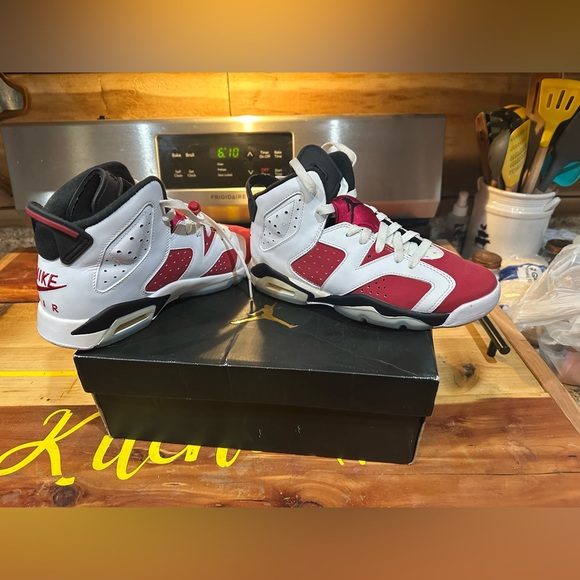 Jordan 12 Men ORIGINAL 1991 Nike Air Jordan 6 MAROON Size 10.5 RARE Unc Bred Union Mocha Db Pe Jordan Retro